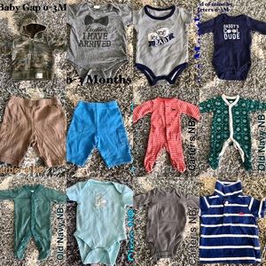 12 pcs Baby Boy Newborn/0-3M lot